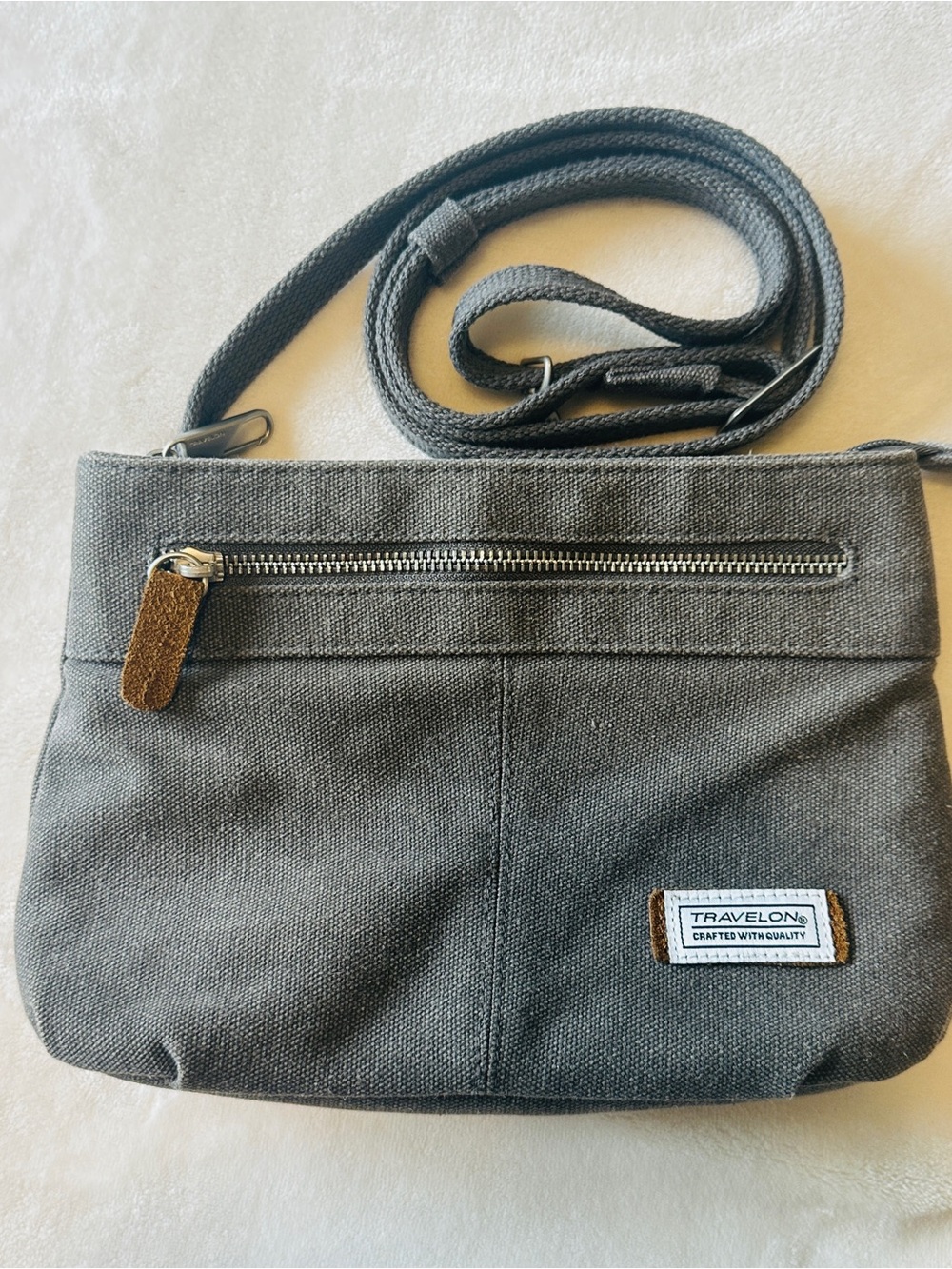 Travelon RFID Anti-Theft Heritage Women’s Crossbody Bag Purse Gray